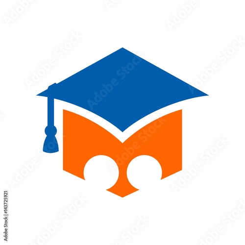 graduation logo vector.