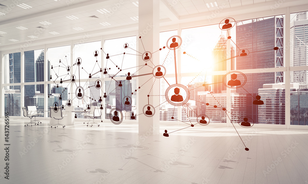 Obraz premium Networking and wireless connection as concept for effective mode