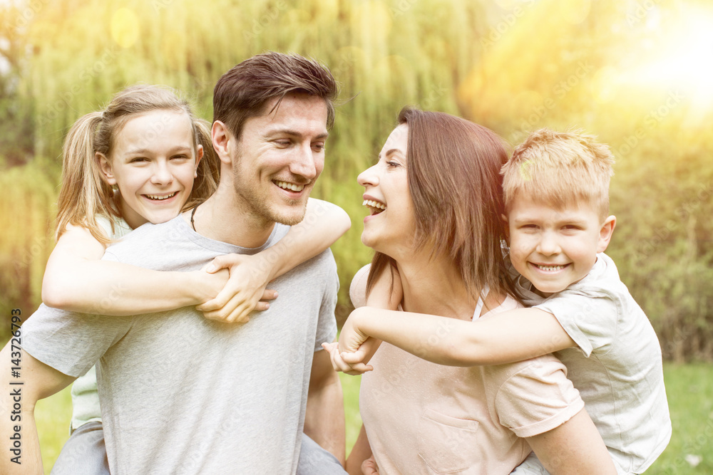 Fototapeta premium Familienausflug