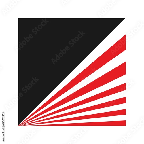 laser and square logo vector. 