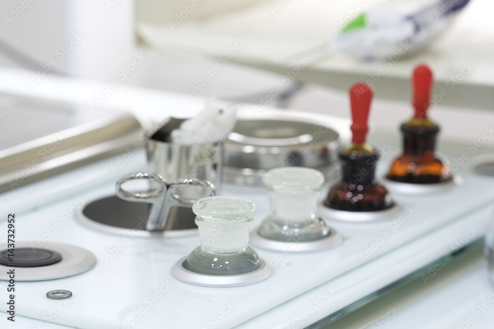 Medical equipment of otolaryngologist Medical equipment of otolaryngologist