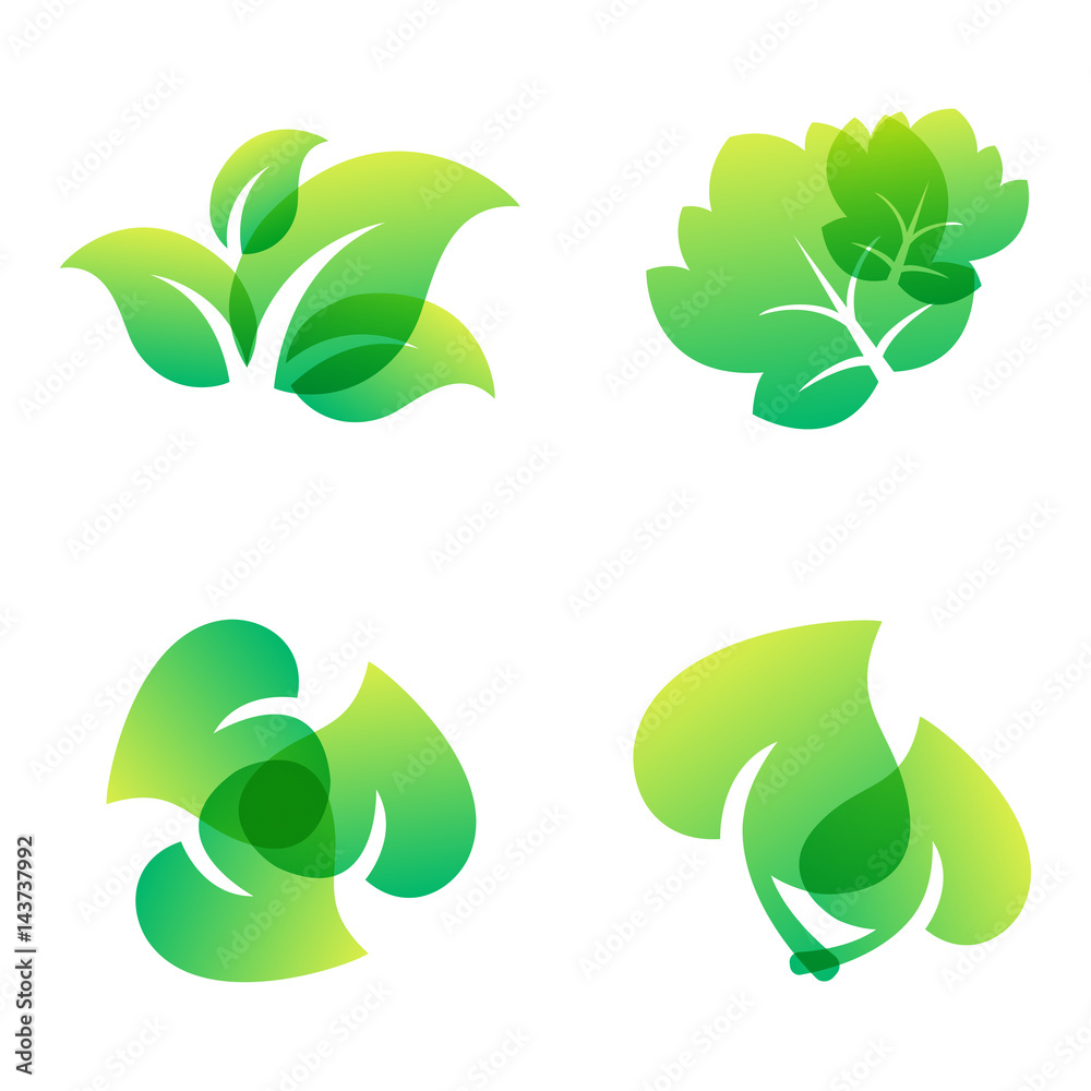 Green leaf eco design friendly nature elegance symbol and natural element ecology organic vector illustration. Green leaf eco design friendly nature elegance symbol and natural element ecology organic vector illustration.
