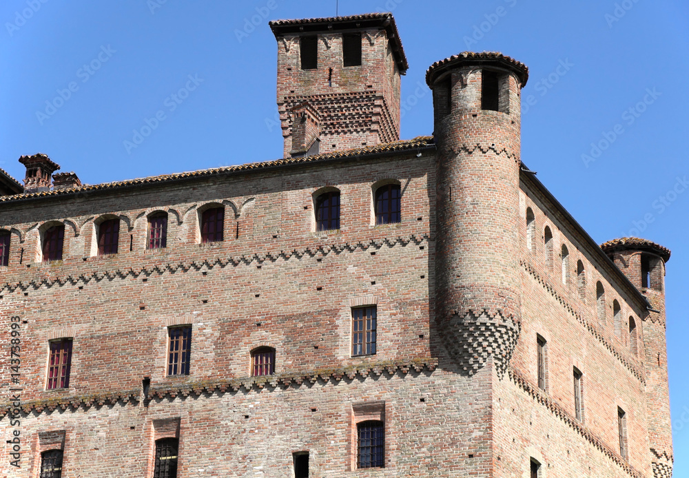 medieval castle at Piedmont, unesco world heritage, Italy