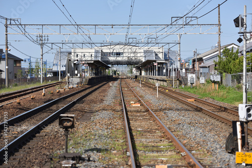 線路と駅とホーム