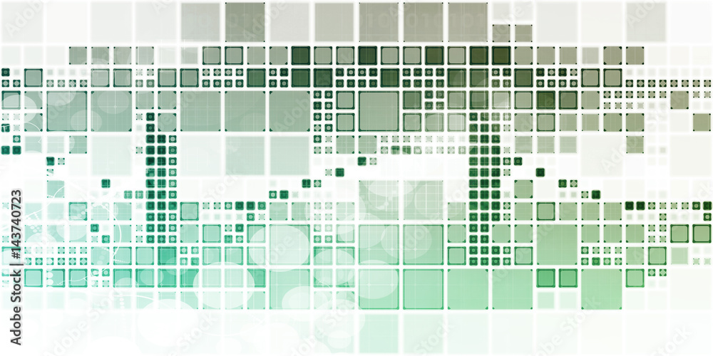 Fototapeta premium Block Abstract