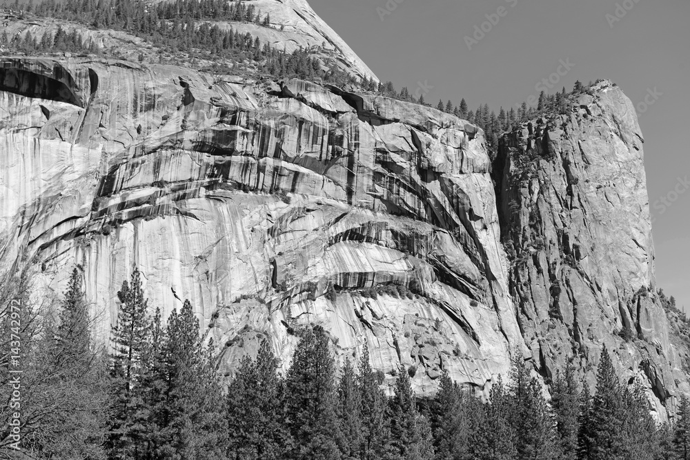 Fototapeta premium Examples of the granite rock in Yosemite National Park, California