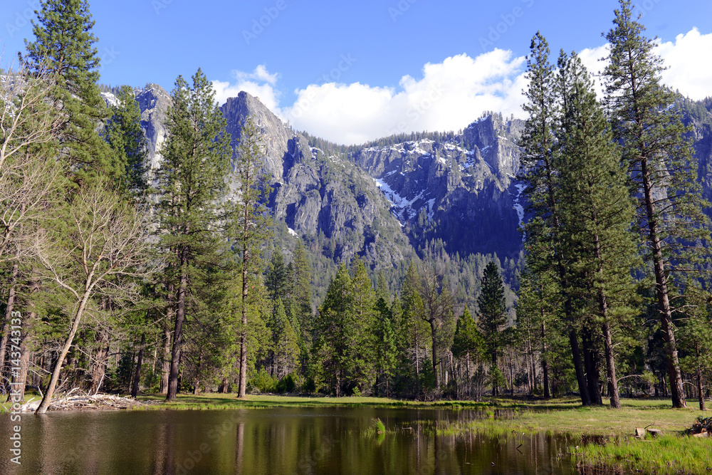 Examples of the granite rock in Yosemite National Park, California