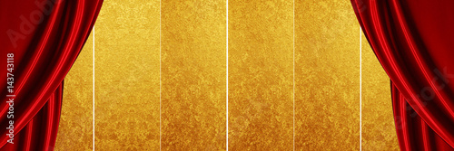 ステージ　金箔
