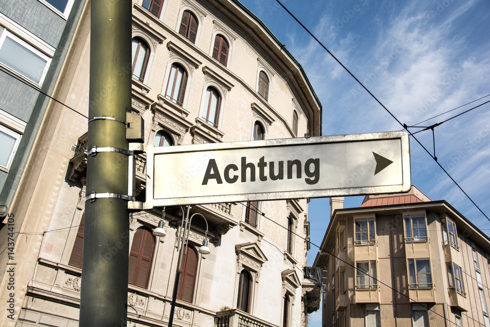 Obraz premium Schild 242 - Achtung