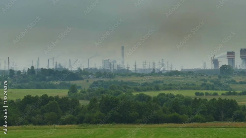 Harmful emissions of metallurgical and chemical plants in Cherepovets, Russia, panorama
Harmful emissions of metallurgical and chemical plants in Cherepovets, Russia, panorama