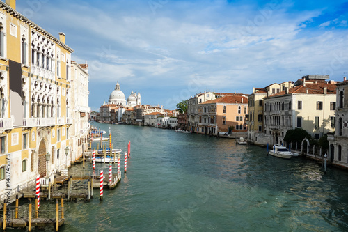 Beautiful view of water street and old buildings in Venice, ITALY © ilolab