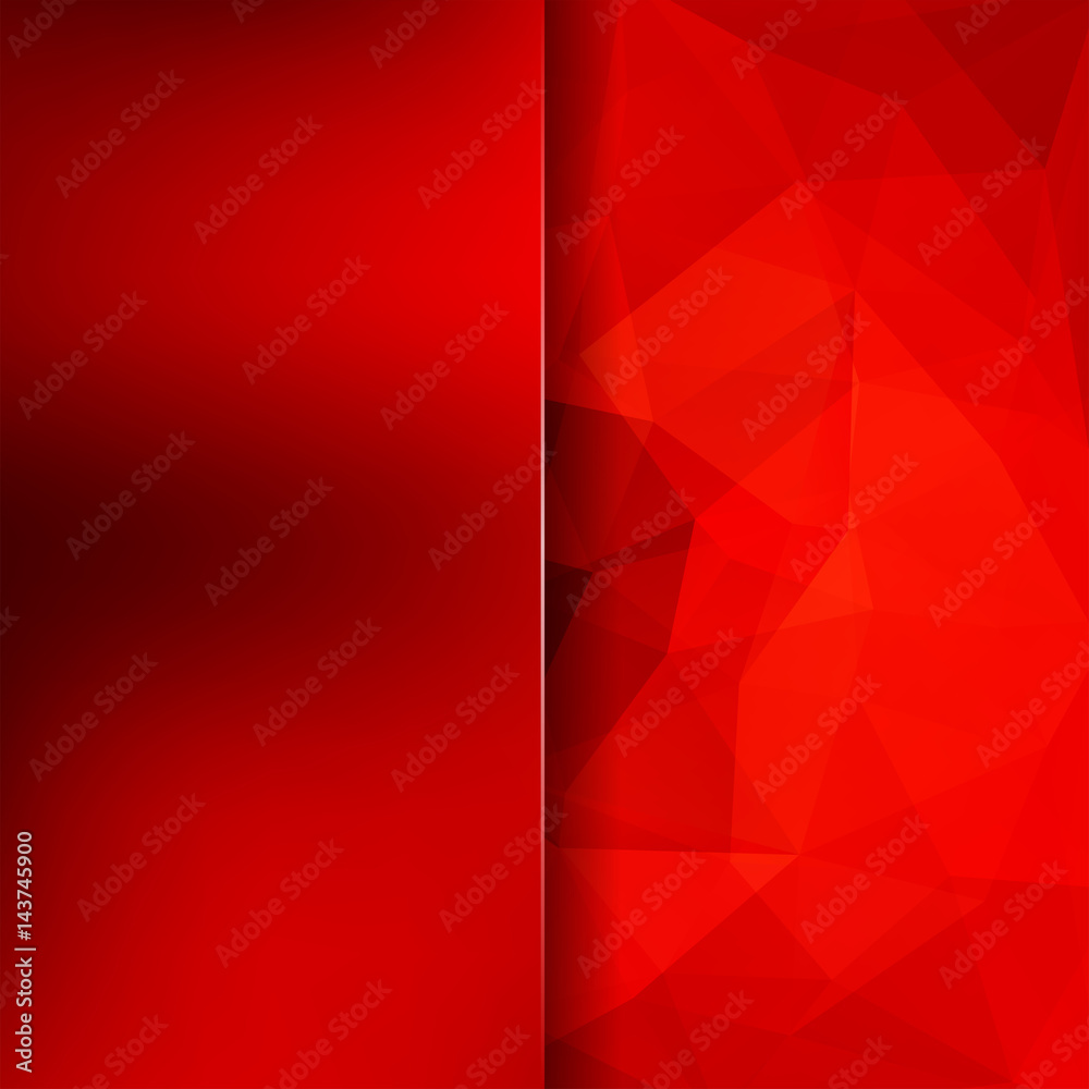 Obraz premium Abstract background consisting of red triangles. Geometric design for business presentations or web template banner flyer. Vector illustration