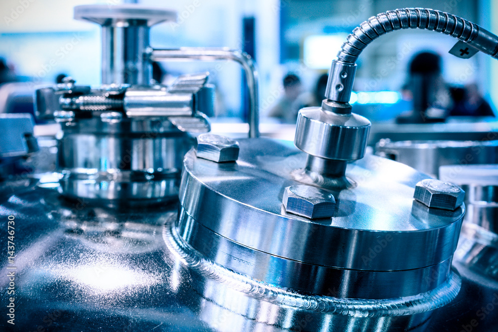 The steel case of a chemical reactor The steel case of a chemical reactor
