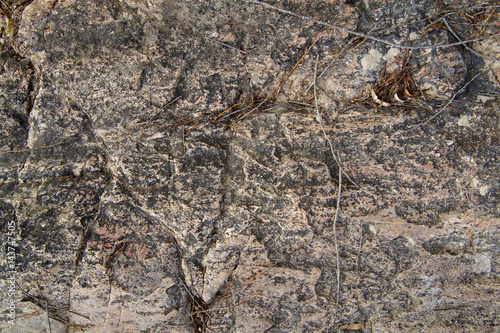 Texture of old stone. Top view.