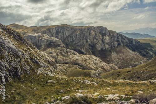 Montenegro. Durmitor National Park.  Durmitor is a mountain and the National Park called on it. The highest point is Mount Bobotov Kuk-2522 m height.