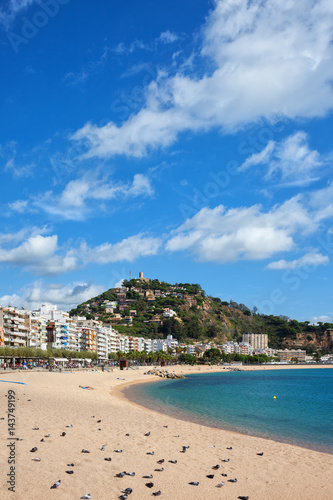 Beach in Blanes Town on Costa Brava in Spain © Artur Bogacki