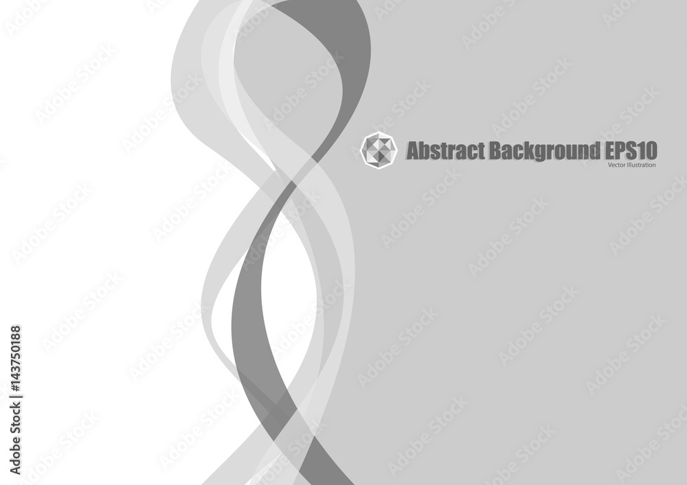 Obraz premium abstract gray curve background