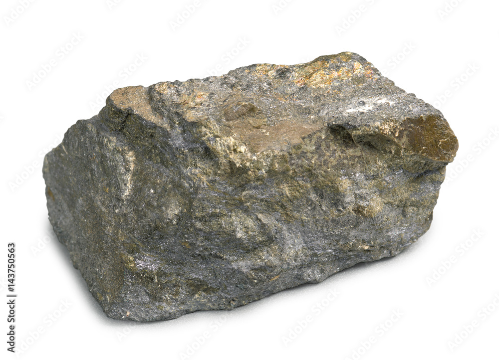Mineral lead glance (galena) with blende isolated on white background. One of the most widely distributed sulfide minerals. Mineral lead glance (galena) with blende isolated on white background. One of the most widely distributed sulfide minerals.