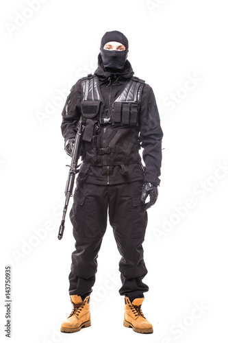army soldier man portrait on guard on studio isolated on white background © F8  \ Suport Ukraine