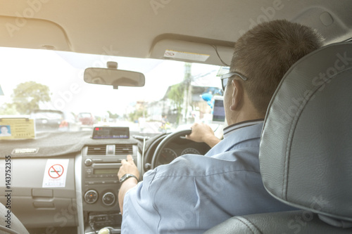 taxi driver in Bangkok, Thailand