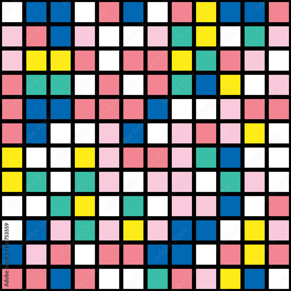 Colorful bold bright seamless pattern Colorful bold bright seamless pattern