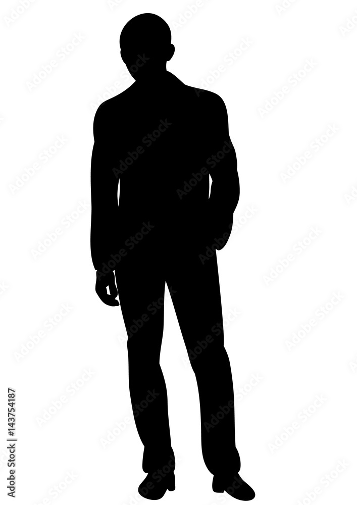 silhouette man
