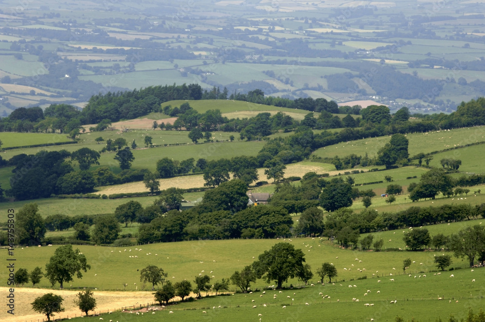 black mountains brecon beacons national park wales uk