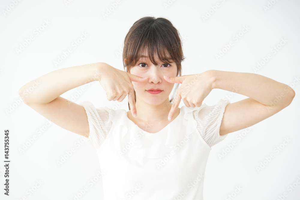 young woman with sad emotion