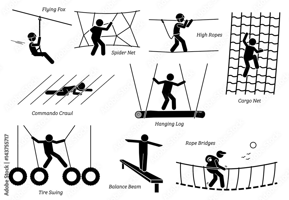 Eco Resort Activities. Artworks depict games at eco resort which ...
