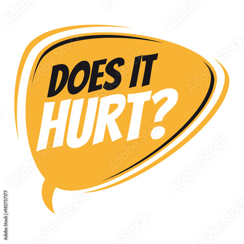 does it hurt retro speech balloon