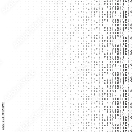 Binary code vector halftone texture.