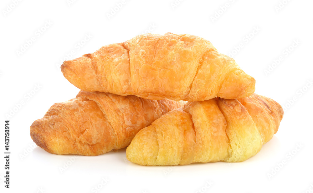 tasty croissant over white background tasty croissant over white background