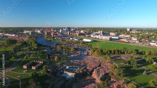 Aerial South Dakota Sioux Falls September 2016 4K