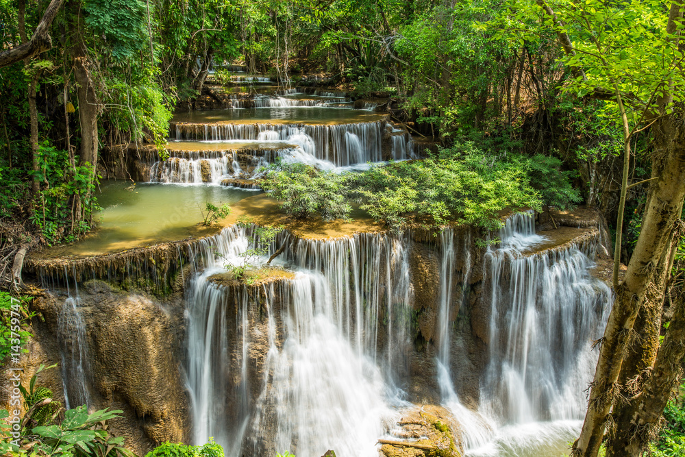 waterfall hua mae kamin kanchanaburi waterfall hua mae kamin kanchanaburi