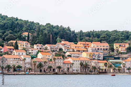 Parts of the old town of Korcula on the island of Korcula, Croatia