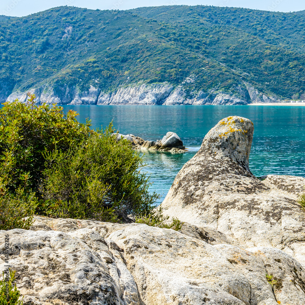 The southernmost part of the Peninsula of Sithonia boasts finest sand beaches in Greece, clear waters and breathtaking landscapes. Photo from Kalamitsi, Sitonia, Halkidiki, Greece.