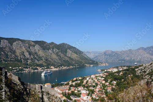 Fototapeta Naklejka Na Ścianę i Meble -  Beautiful view to Kotor bay, Montenegro