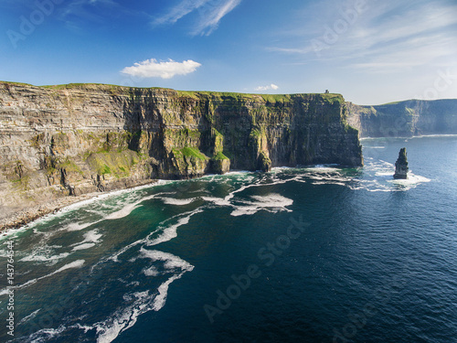 Fotografía Aerial Ireland countryside tourist attraction in County Clare