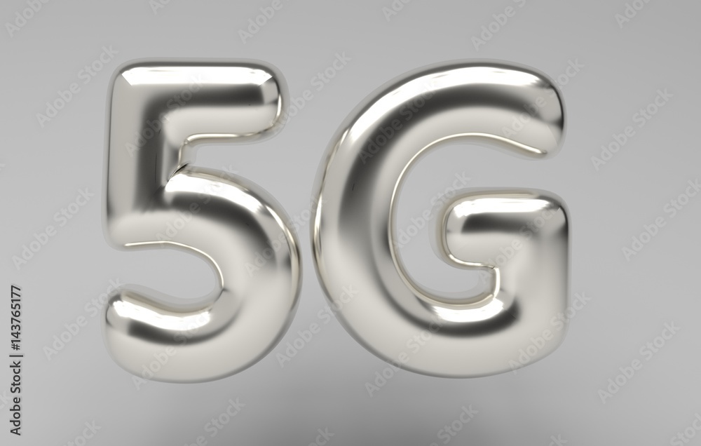 3d illustration of the 5th generation 3d illustration of the 5th generation