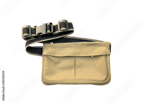 belt bag, waist pouch isolated on white background