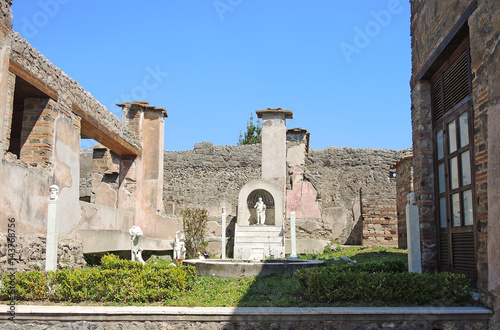 Fotografia Pompei is the home of the ancient Roman ruins part of the UNESCO World Heritage Sites