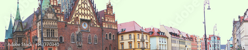 Panorama of the old market Wroclaw