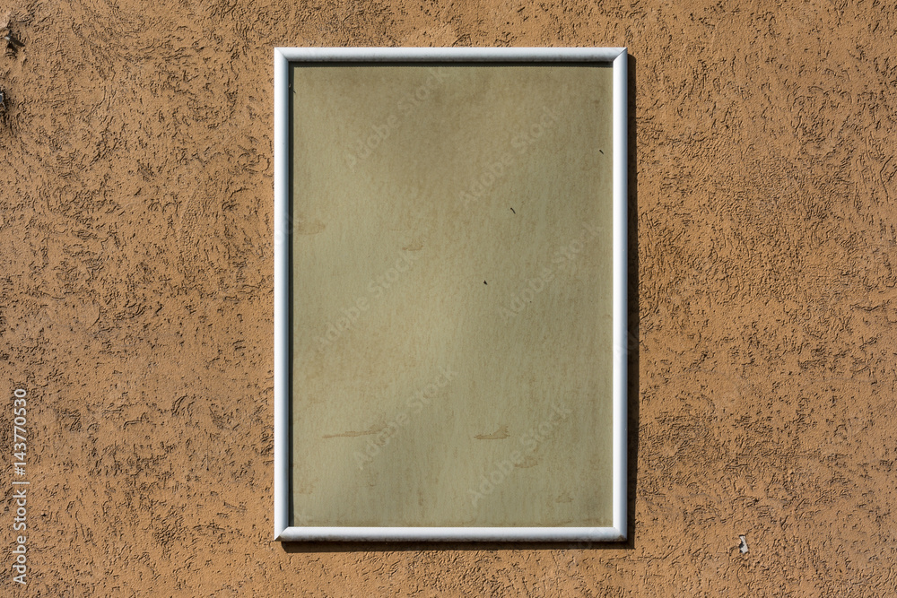 Fototapeta premium Blank Ad Space City Urban Environment Stuttgart Geramny Public Building Wall