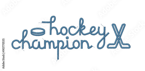 Hockey Champion Decoration