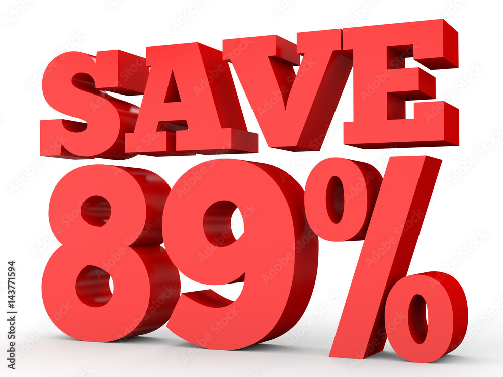 Eighty nine percent off. Discount 89 %. Eighty nine percent off. Discount 89 %.