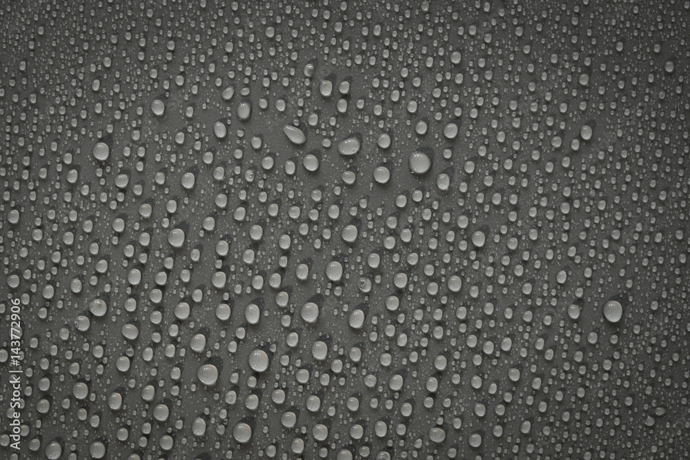 Fototapeta premium water drops on black background. Macro.