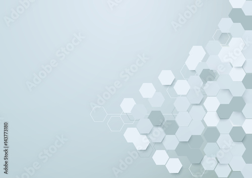 Abstract hexagons background with space for your text