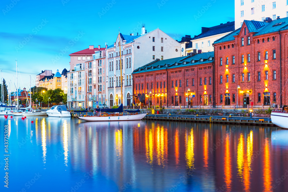 Old Town in Helsinki, Finland