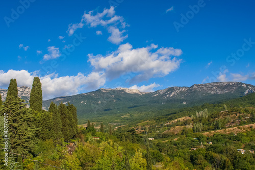 The slopes of the Crimean mountains