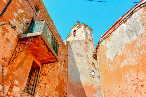 colorful town in the provence of russillon photo